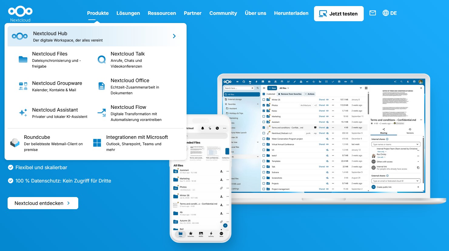 Nextcloud Installation bei der dawesys GmbH